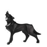 Sculpture Loup Géométrique