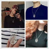 Collier loup origami pour homme et femme