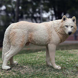 Figurine de loup blanc