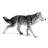 Figurine de loup gris