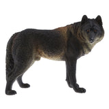 Figurine de loup noir