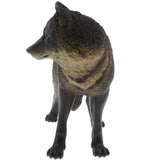Figurine loup noir face avant