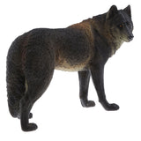 Figurine loup noir profil