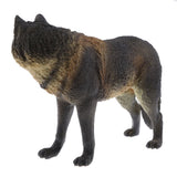 Figurine loup noir réaliste