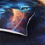 Housse d'oreiller loup