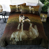 Housse de couette petit chien husky
