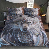 Housse de couette imprimée loup