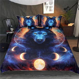 Housse de couette tete de loup