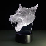 lampe loup effet 3d hologramme 