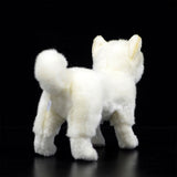 Loup blanc en peluche
