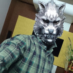 Masque de déguisement tete de loup