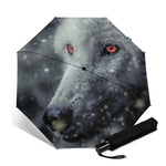 parapluie loup tete alpha blanc