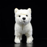 Peluche de loup blanc