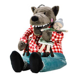 Peluche loup petit chaperon rouge