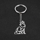 porte clé loup qui hurle