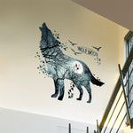 Stickers loup muraux 