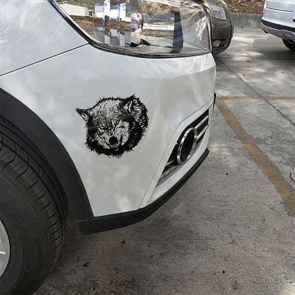 Stickers Voiture Loup Sauvage