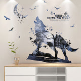 Stickers muraux loup
