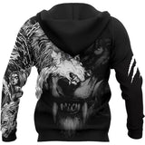 sweat loup sauvage face dos