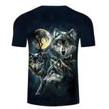 t shirt 3 loups face arrière