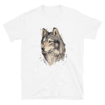 T-shirt dessin tête de loup 