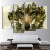 tableau loup observateur plusieurs parties