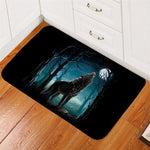 tapis loup hurlement nocturne 
