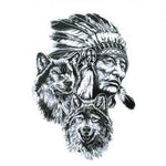 Tatouage indien loup