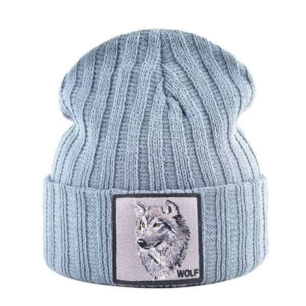 Bonnet loup - accessoire de tête chaud, expressif et facile à porter