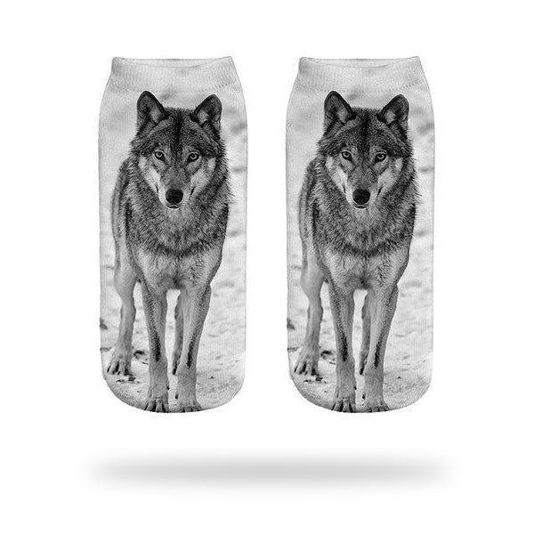 Chaussettes loup - accessoire de pied confortable, expressif et facile à offrir