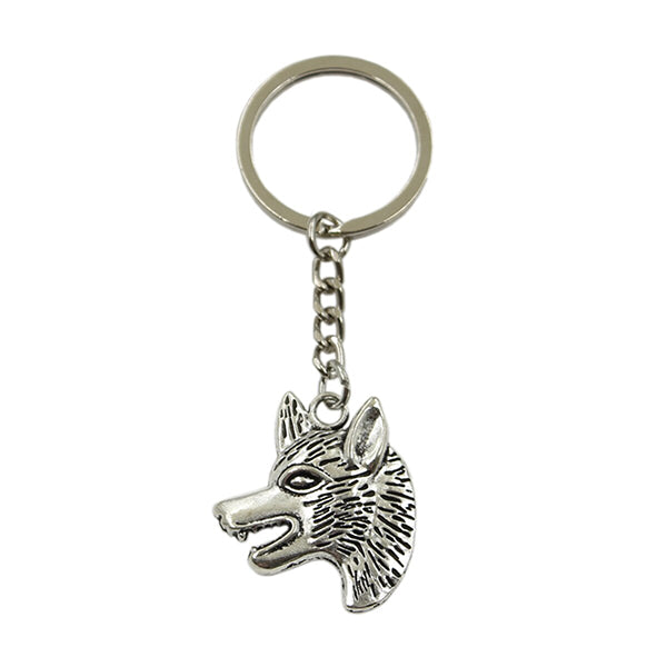 Porte-clés loup - accessoire symbolique et cadeau pour passionné