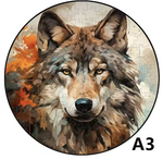 Puzzle Loup Bois Éducatif