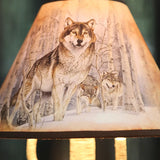 Lampe de Table Loup "Meute d'Hiver"