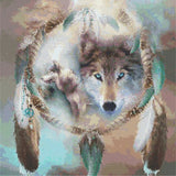 Puzzle Loup Indien (Broderie Diamant)