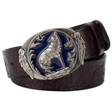 Wolf-Gürtel Bernstein "Blaues Heulen"
