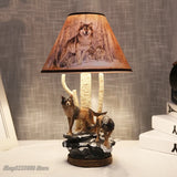 Lampe de Table Loup "Meute d'Hiver"