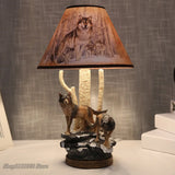 Lampe de Table Loup "Meute d'Hiver"