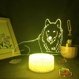 Lampe Loup 3D LED