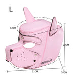 Masque Loup Cosplay – Rose Cuir