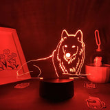 Lampe Loup 3D LED