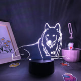 Lampe Loup 3D LED