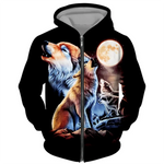 Sweat Loup Trois Faces