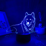 Lampe Loup 3D LED