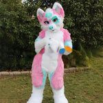 COSTUME FURRY LOUP FANTAISIE PASTEL