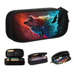 TROUSSE LOUP MULTICOLORE EN PLEIN HURLEMENT