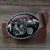 Wolf-Gürtel Schokobraun "Wilde Straße"