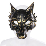 MASQUE LOUP NOIR ET OR