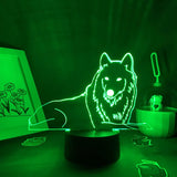 Lampe Loup 3D LED
