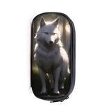 TROUSSE LOUP BLANC DANS LA FORÊT