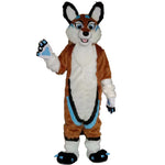 COSTUME FURRY RENARD MARRON & BLEU